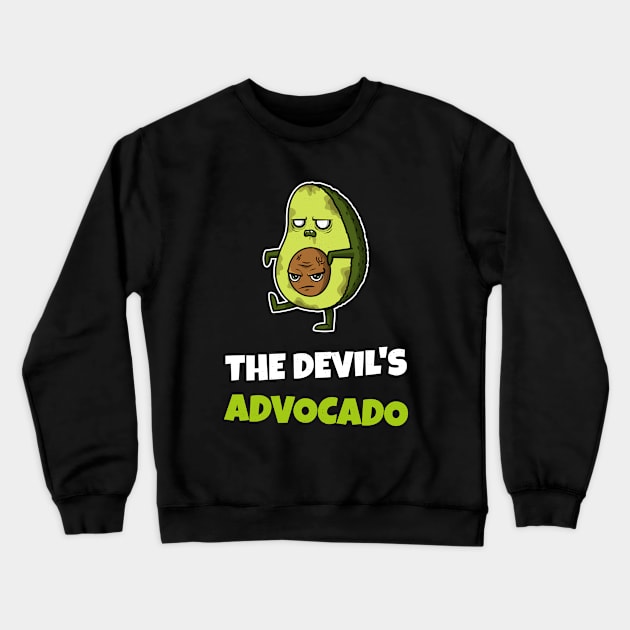 Halloween Cute Avocado Zombie Crewneck Sweatshirt by SpookyHalloween